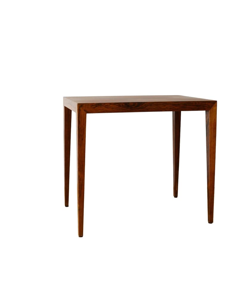 Side table, brown rosewood, Denmark, 1960s.