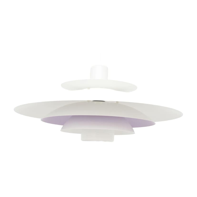 Pendant lamp, Form Light, white lavender, metal, Form Light, Denmark, 1970s.