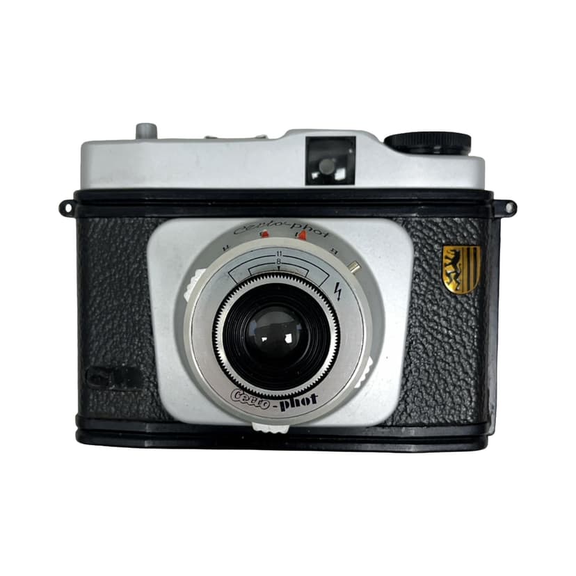 Camera Certo-Phot, black metal, East Germany, 1950s