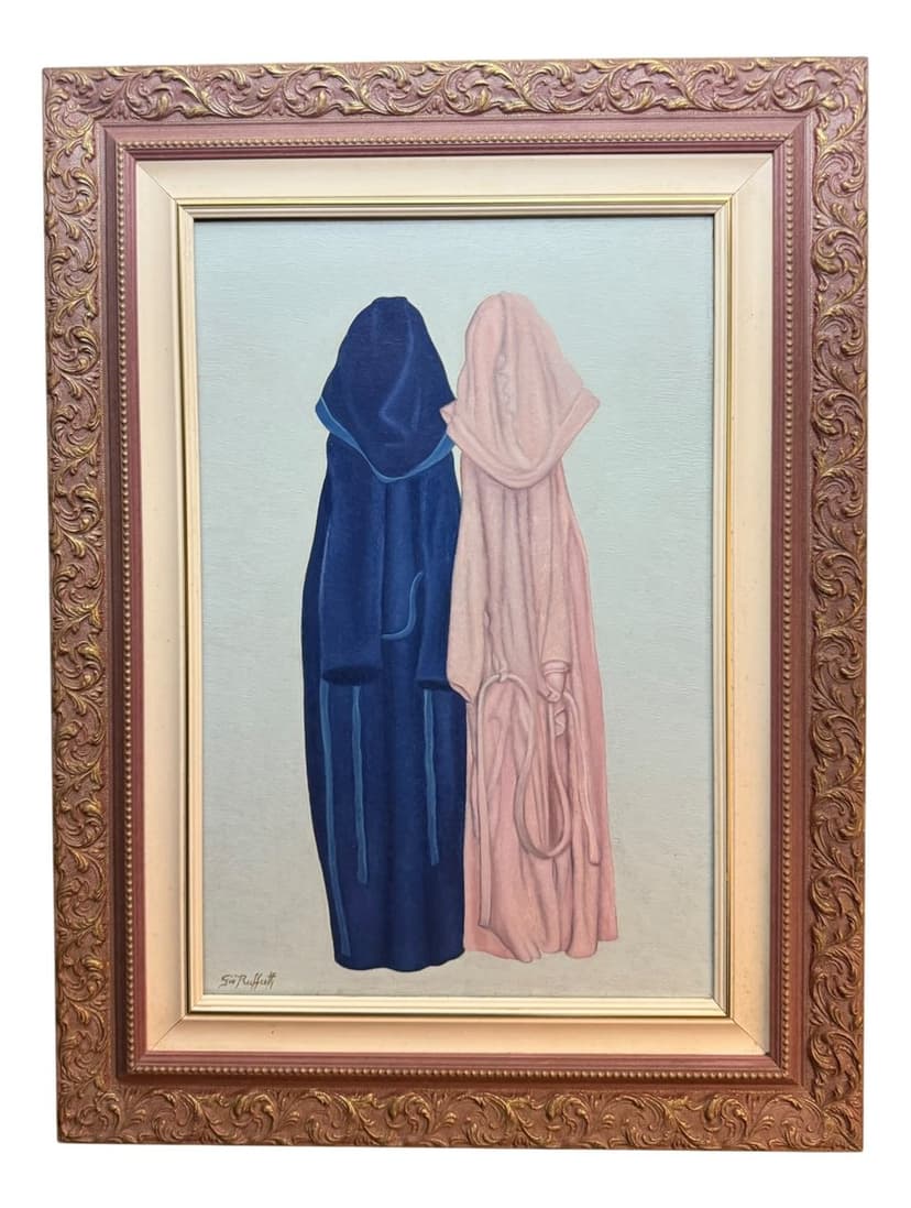 Obraz Composition, 40x30 cm, olej na płótnie, proj. G. Ruffatti, Włochy, lata 90.