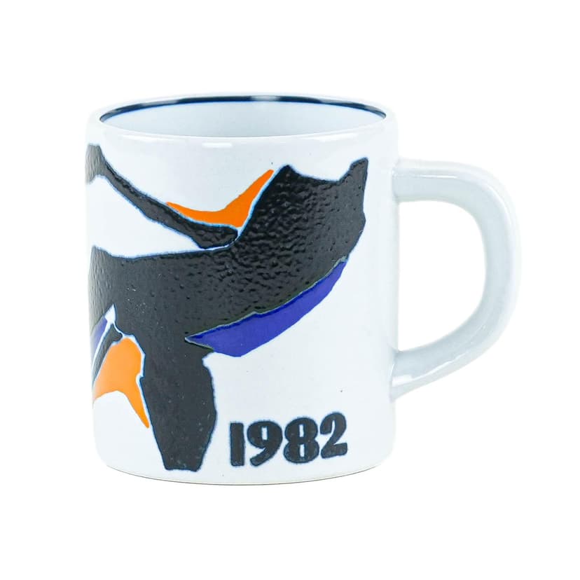 Kubek Annual Mug, biały, porcelana, proj. I.-L. Koefoed, Royal Copenhagen, Dania, lata 80.