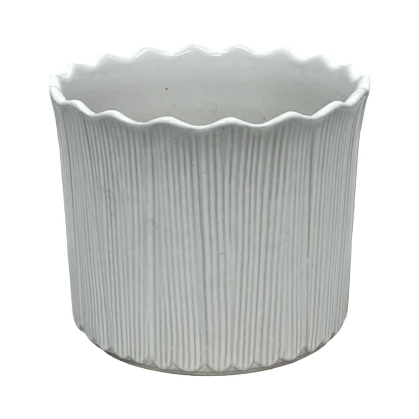 Osłonka Marei 2392, biała, ceramika, Niemcy, lata 70.
