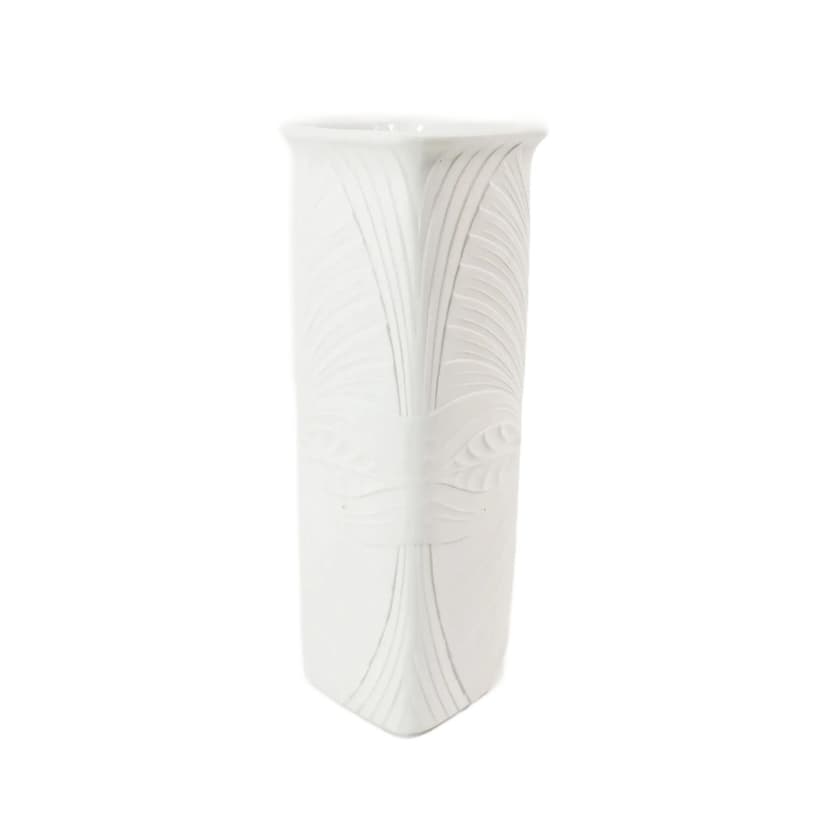 Vase, model 1442/23, white porcelain, Kaiser, Germany, 1970s.