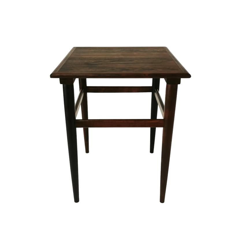 Stolik pomocniczy Mid Century, palisander brązowy, Dania, lata 60.
