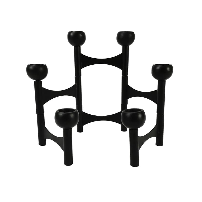 Świecznik, czarny, metal, Niemcy