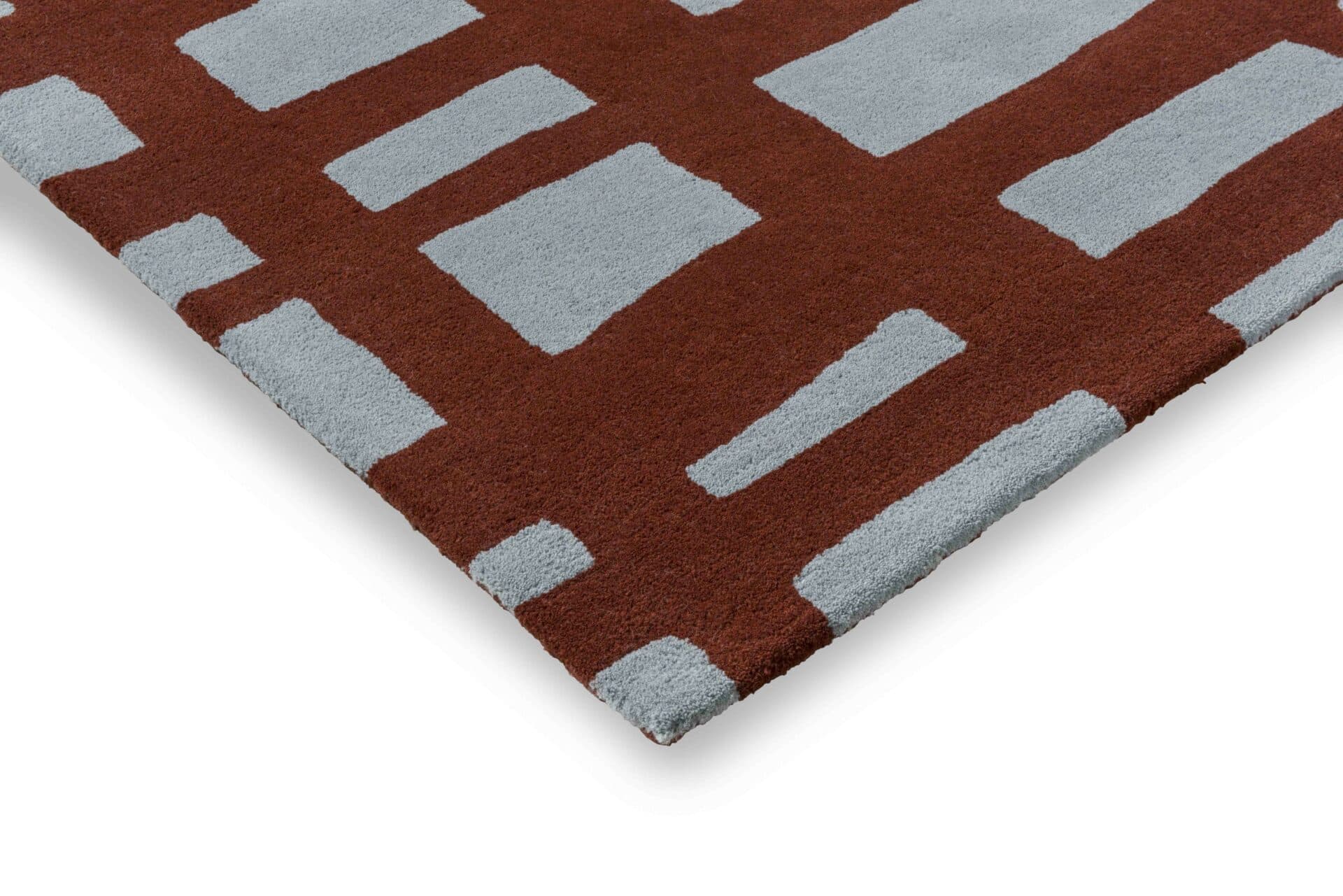 Dywan Arlo Brick 160x230 cm, wełna, Scion Living (z ekspozycji) - 341959