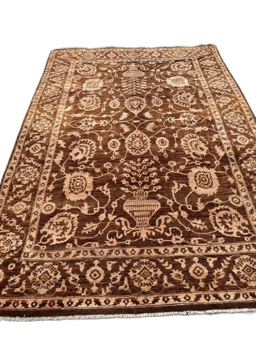 Rug Ziegler 300x200 cm, brown beige, wool, Pakistan
