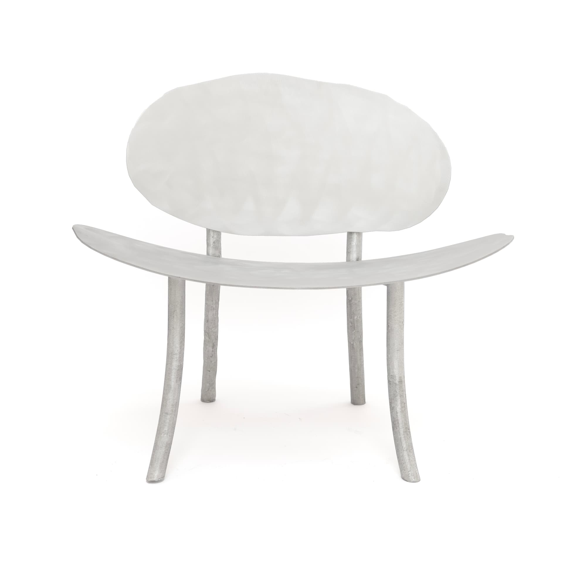 Fotel object123 srebrny, aluminium, NG Design - 342686