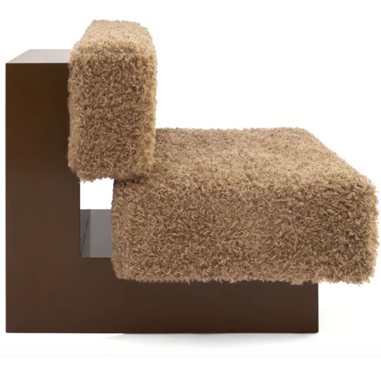 Fotel object087, tapicerka Furry, stal, NG Design - 342721