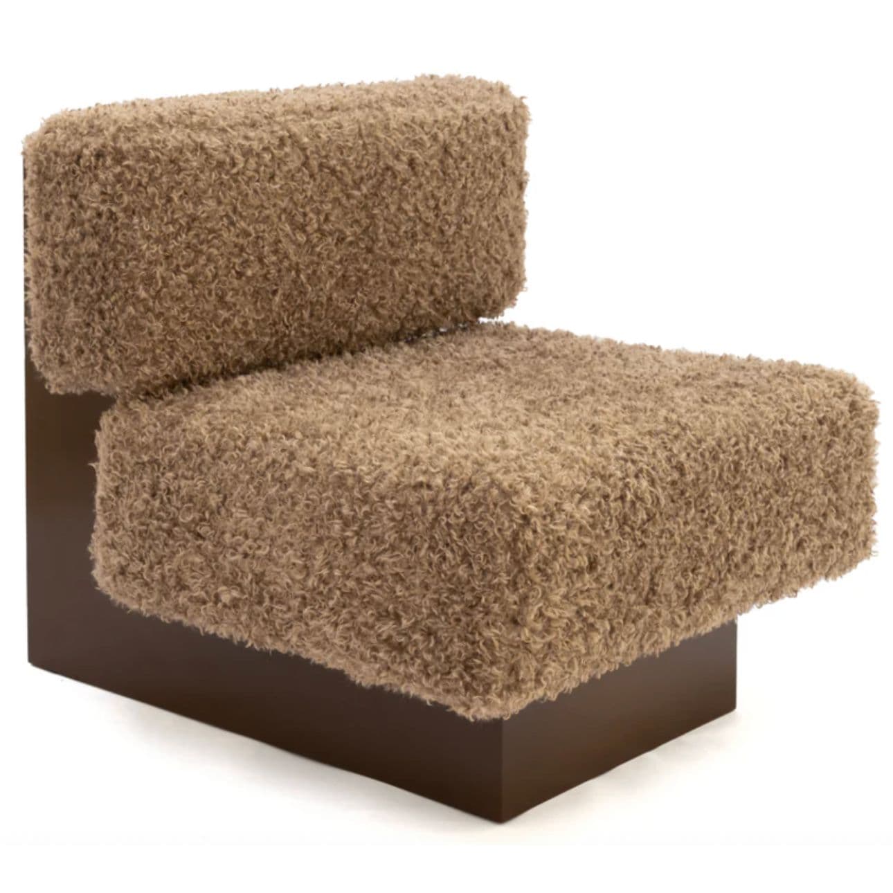 Fotel object087, tapicerka Furry, stal, NG Design