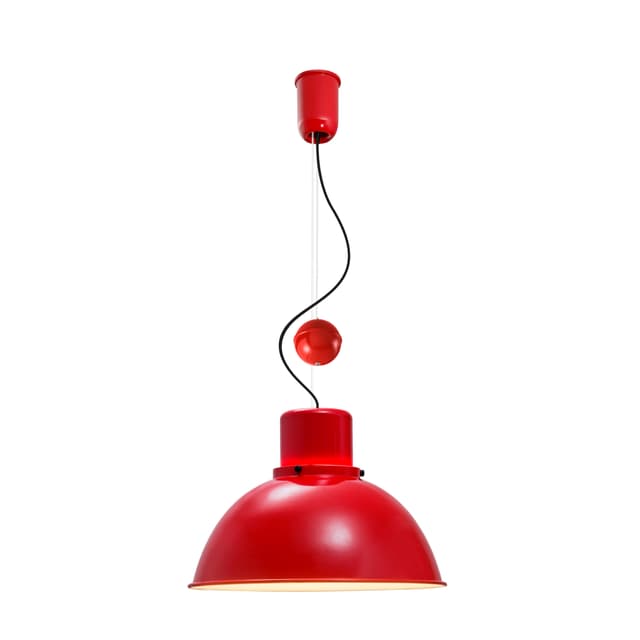 Lampa wisząca Reflex Maxi z regulacją wysokości czerwona, stal, TAR - WYMIARY