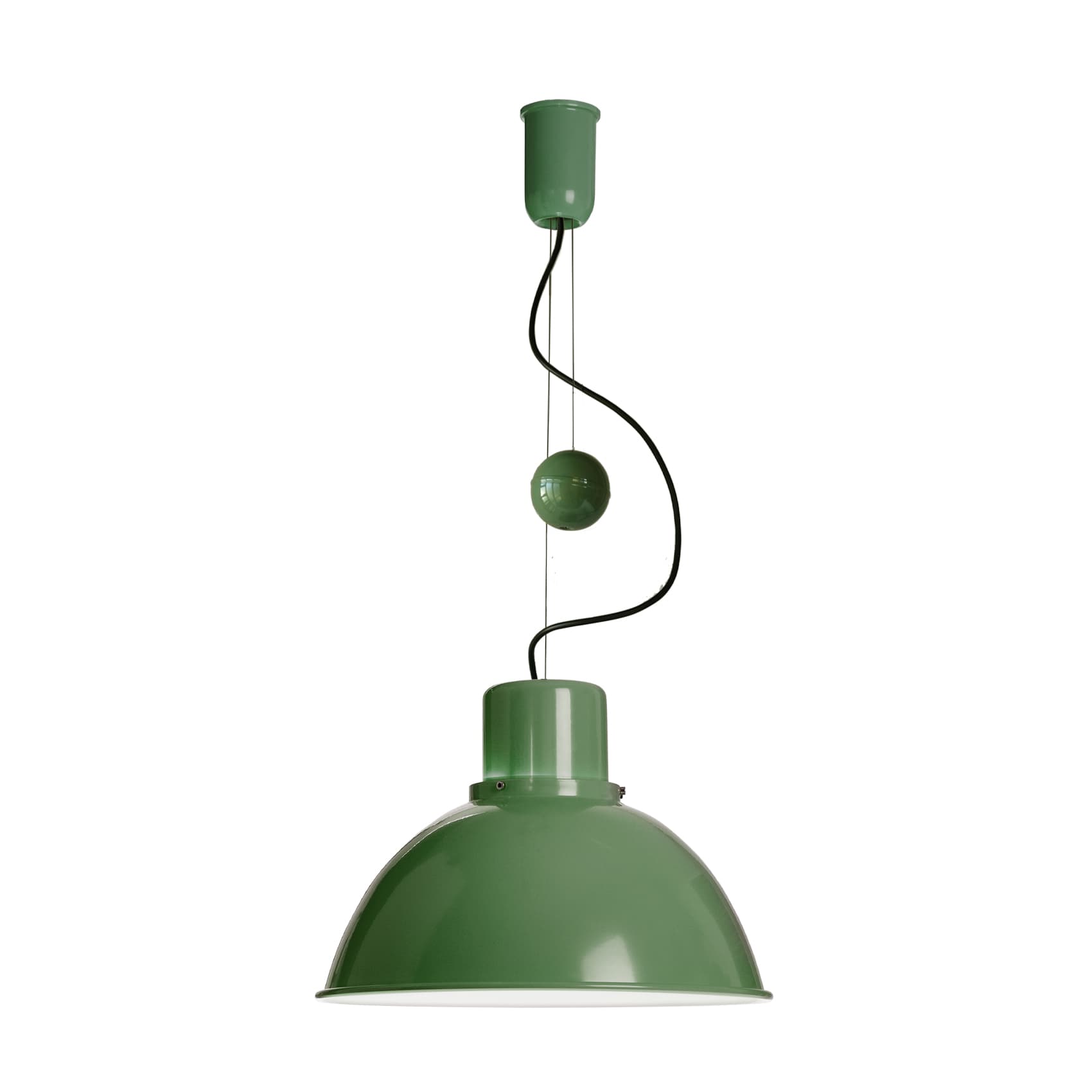 Lampa wisząca Reflex Maxi z regulacją wysokości zielona, stal, TAR