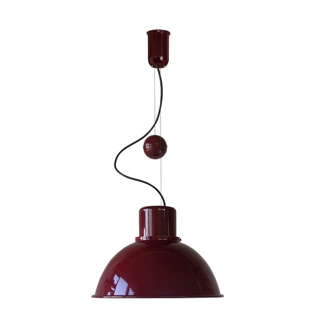 Lampa wisząca Reflex Maxi z regulacją wysokości burgundowa, stal, TAR - WYMIARY
