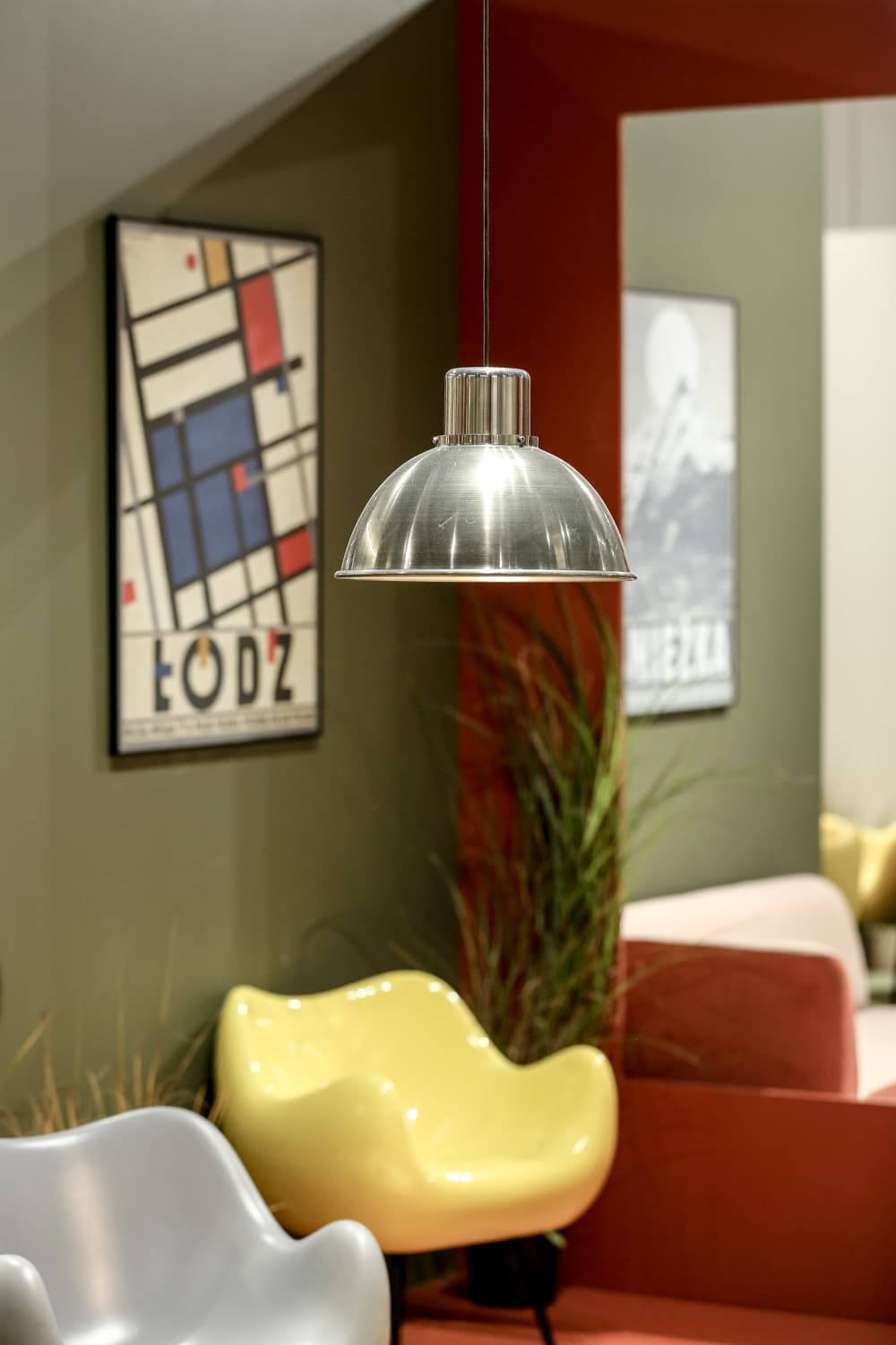 Lampa wisząca Reflex Maxi stalowa, stal, TAR - 344398