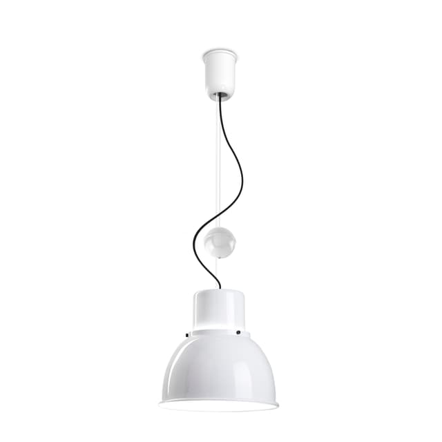 Lampa wisząca Reflex Mini z regulacją wysokości biała, stal, TAR - WYMIARY