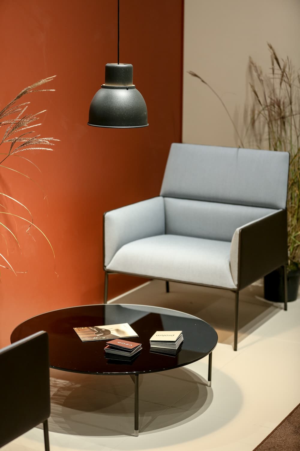 Lampa wisząca Reflex Mini czarna strukturalna, stal, TAR - 344373