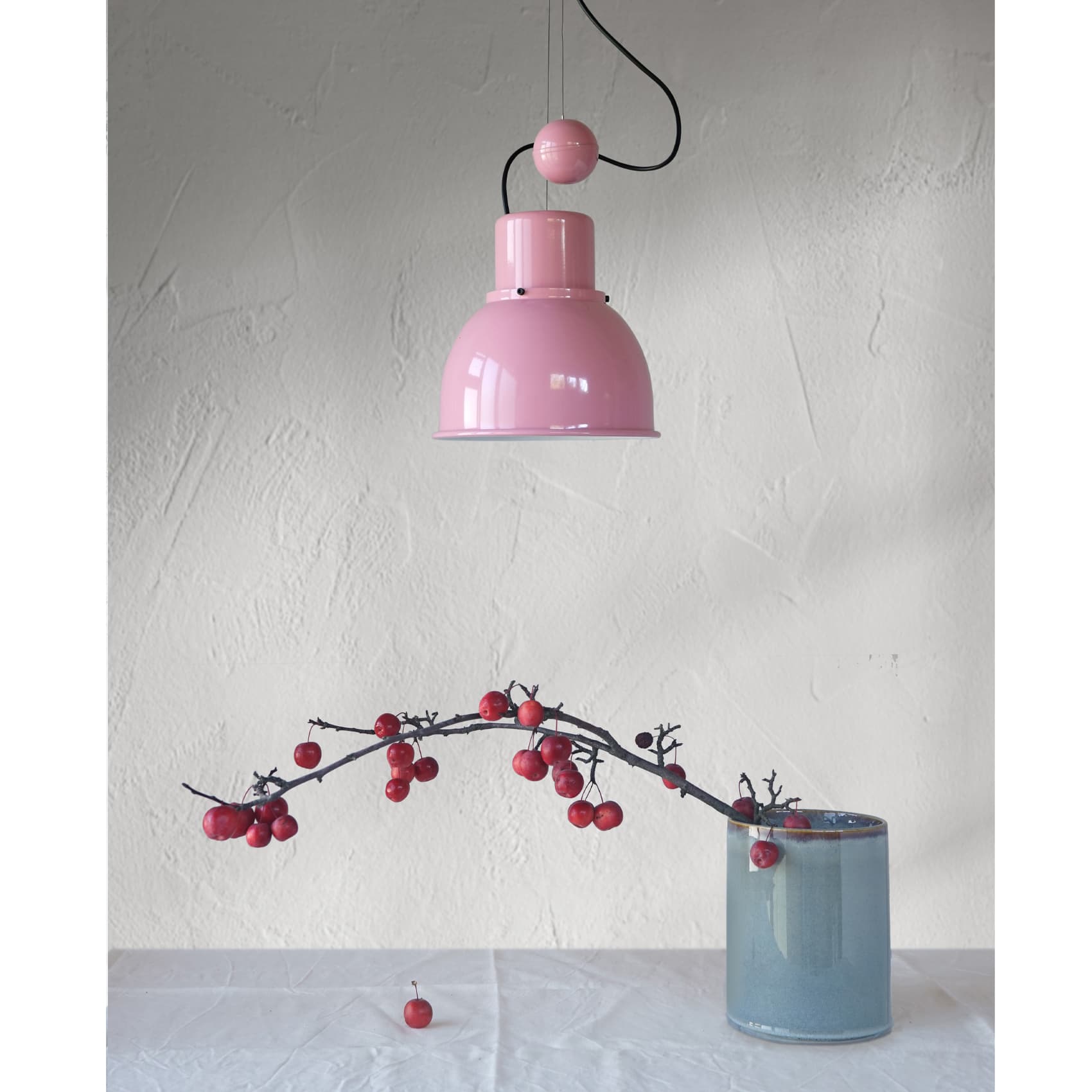 Lampa wisząca Reflex Mini różowa, stal, TAR - 344368