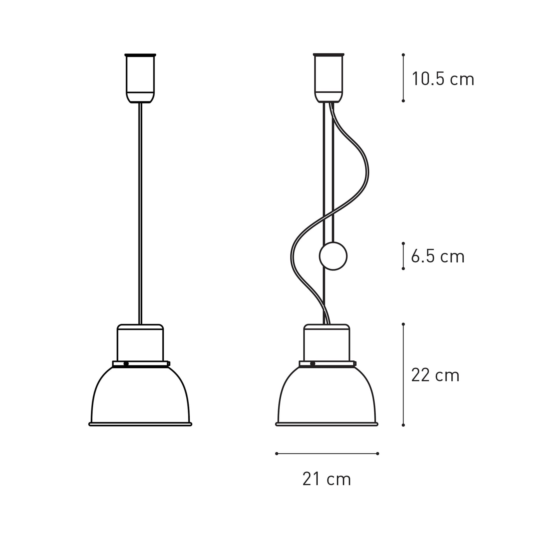Lampa wisząca Reflex Mini różowa, stal, TAR - 344369