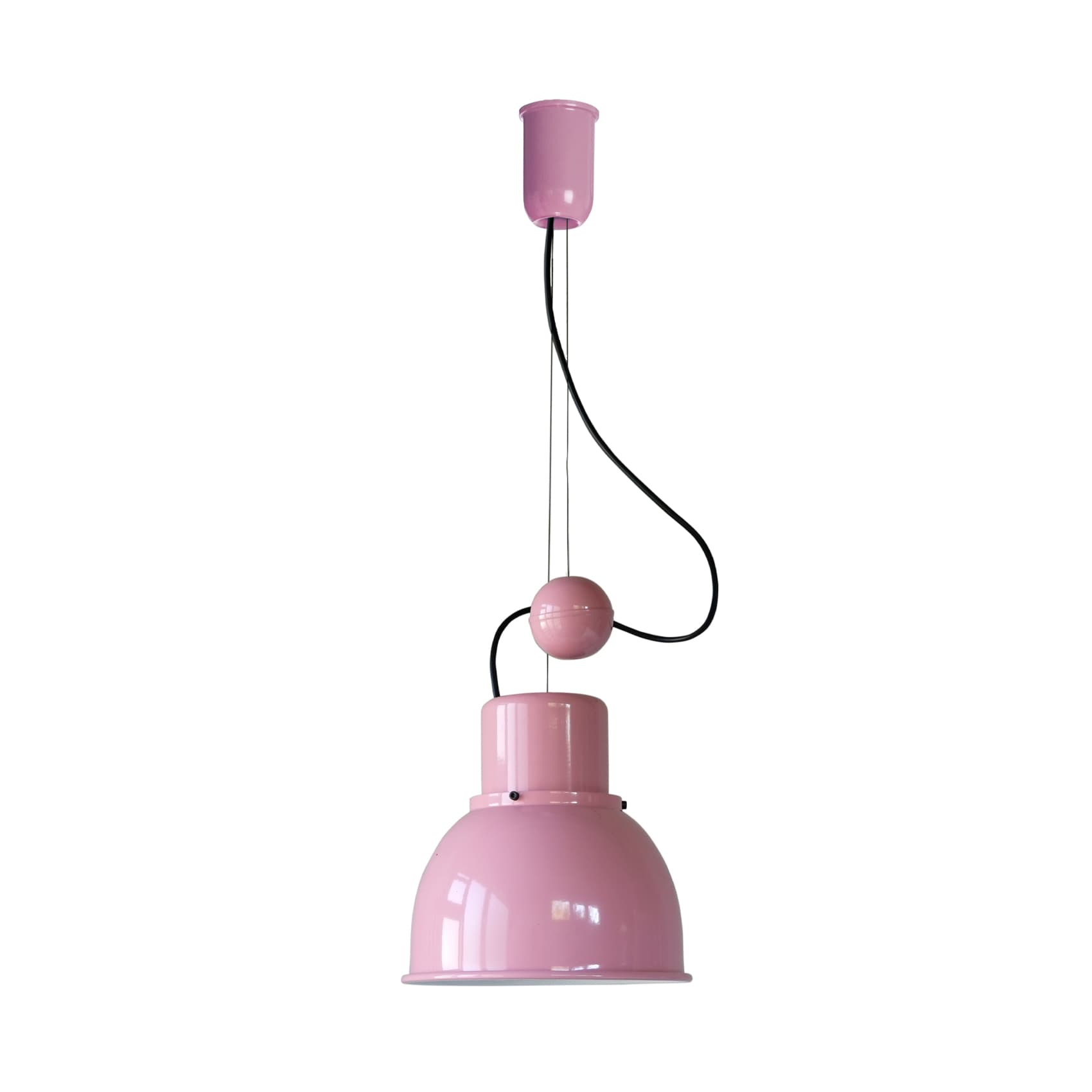 Lampa wisząca Reflex Mini z regulacją wysokości różowa, stal lakierowana proszkowo, TAR