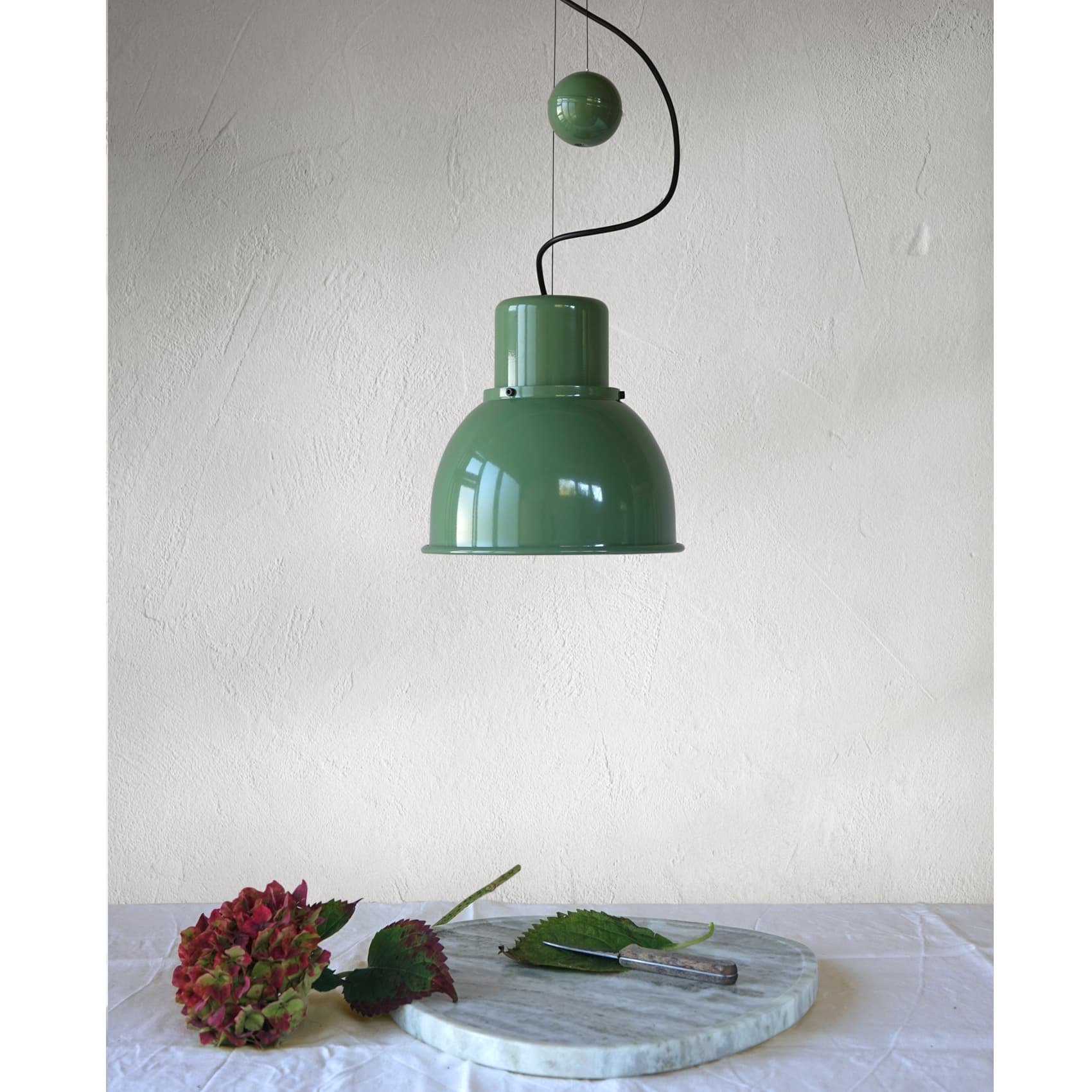 Lampa wisząca Reflex Mini zielona, stal, TAR - 344363