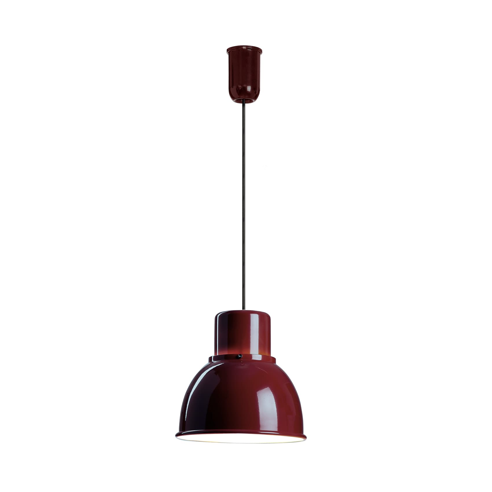 Lampa wisząca Reflex Mini burgundowa, stal, TAR
