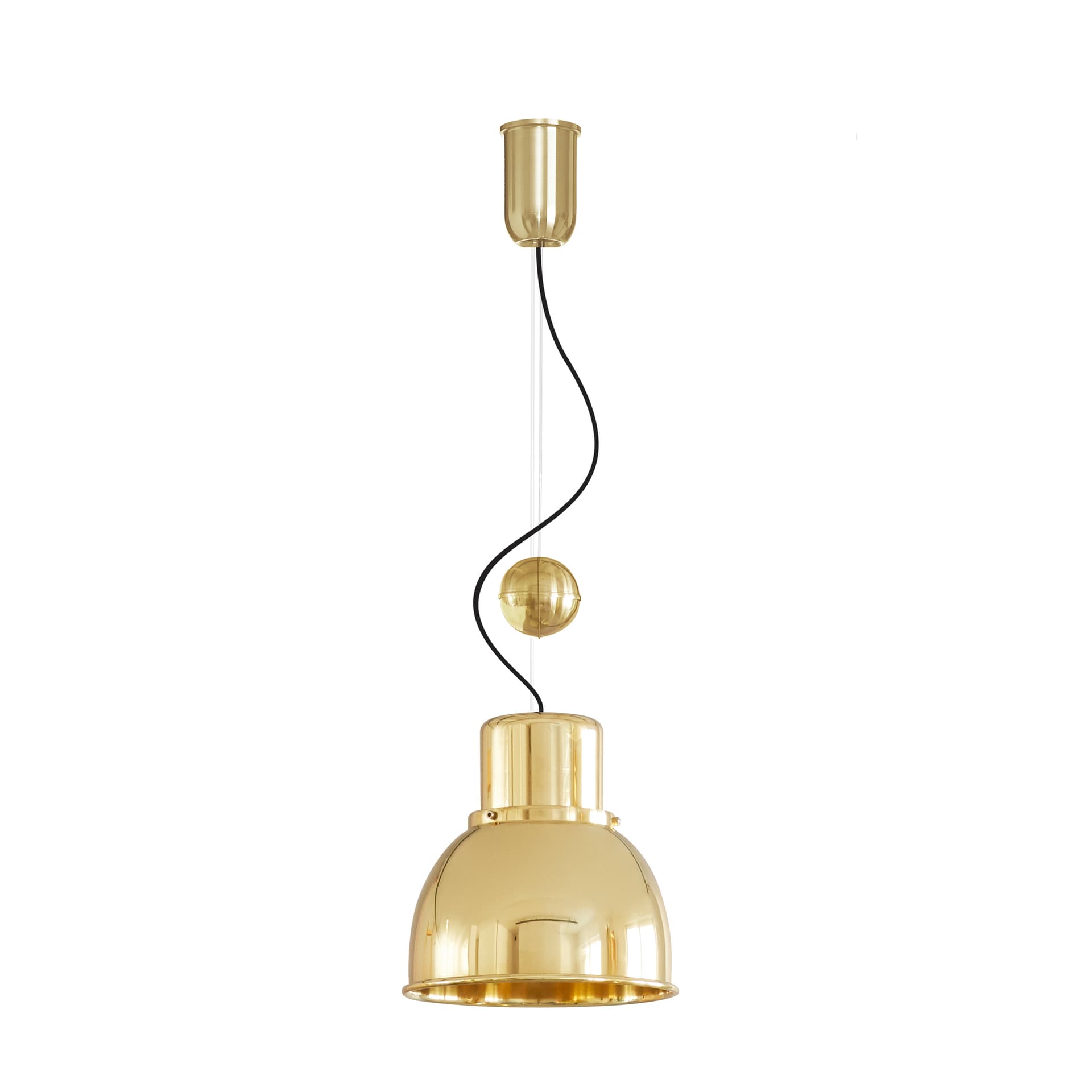 Lampa wisząca Reflex Mini z regulacją wysokości mosiądz, TAR
