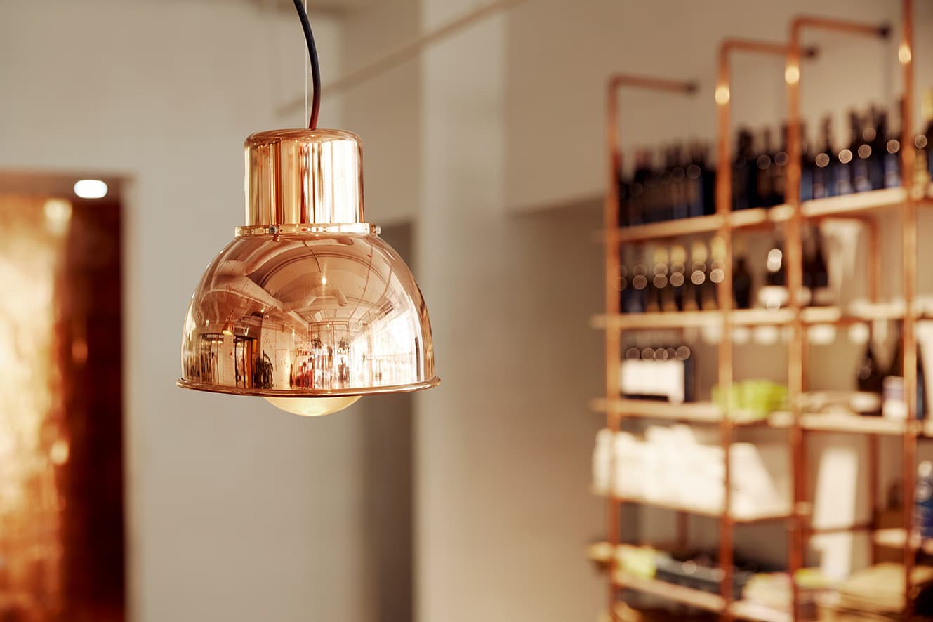 Lampa wisząca Reflex Mini miedziana, miedź, TAR - 344345