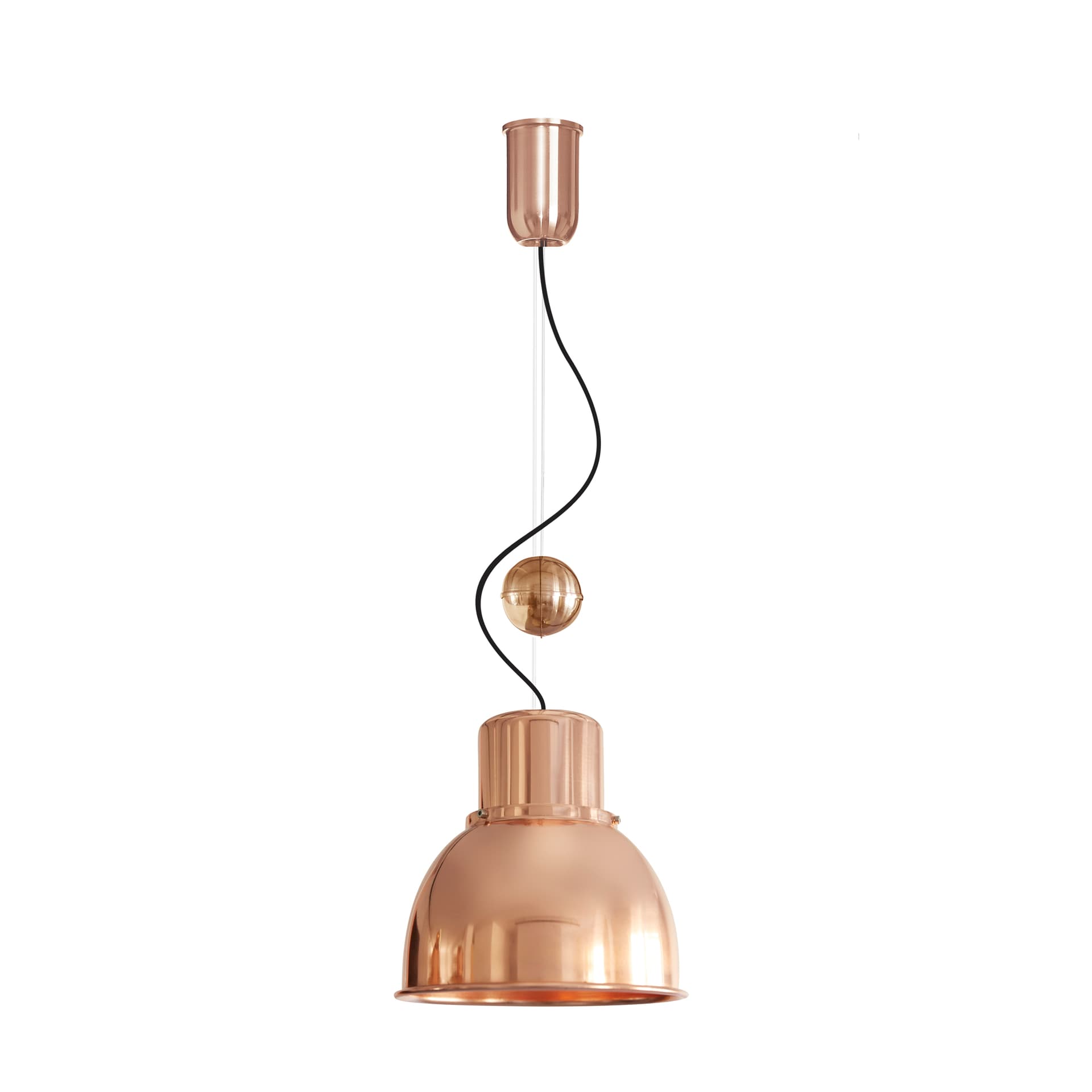 Lampa wisząca Reflex Mini z regulacją wysokości miedziana, TAR