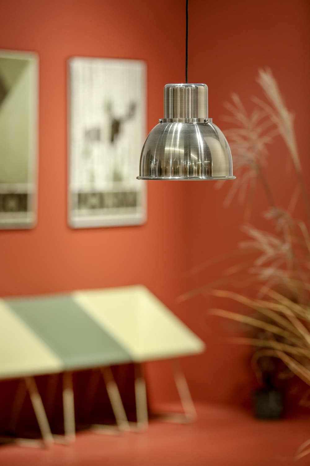 Lampa wisząca Reflex Mini stalowa, stal srebrna, TAR - 344334