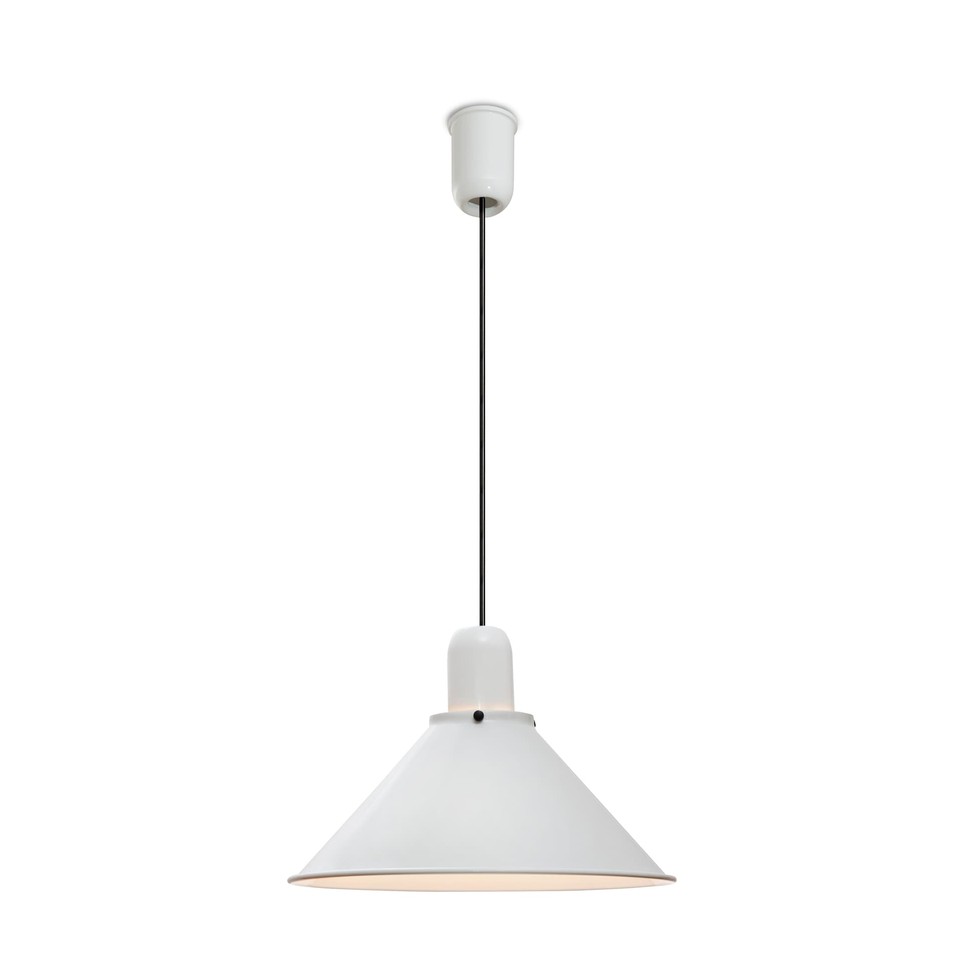 Lampa wisząca Reflex Stożek z regulacją wysokości biała, stal, TAR
