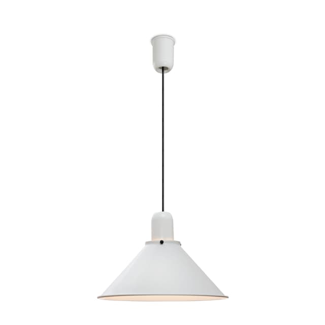 Lampa wisząca Reflex Stożek z regulacją wysokości biała, stal, TAR - WYMIARY