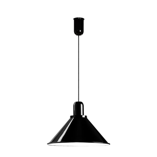 Lampa wisząca Reflex Stożek czarna, stal, TAR - WYMIARY