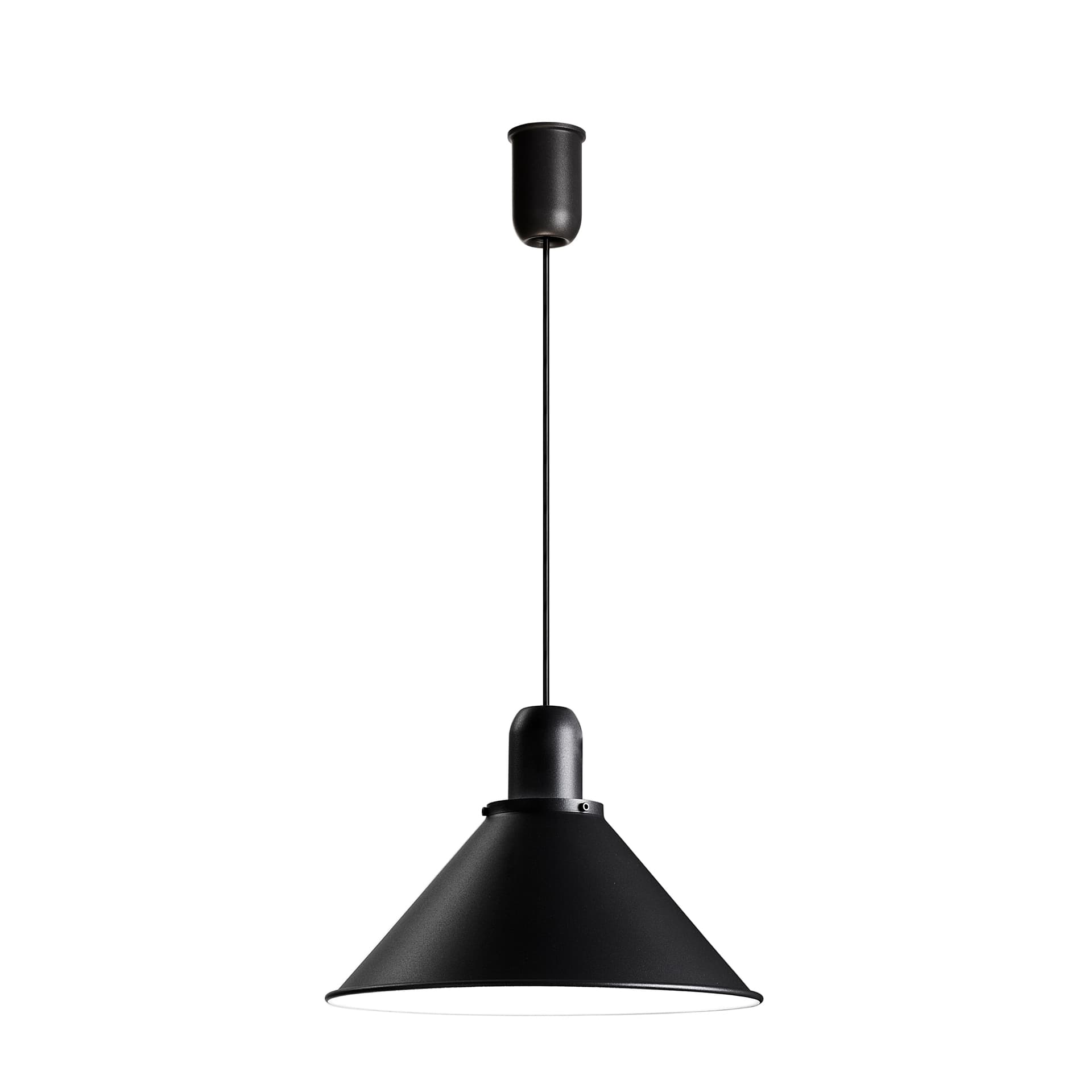 Lampa wisząca Reflex Stożek czarna strukturalna, stal, TAR