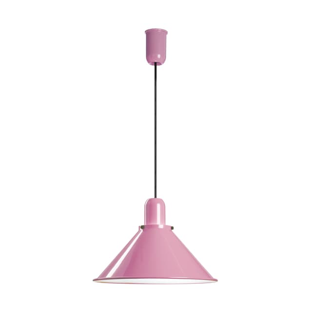 Lampa wisząca Reflex Stożek różowa, stal lakierowana proszkowo, TAR - WYMIARY