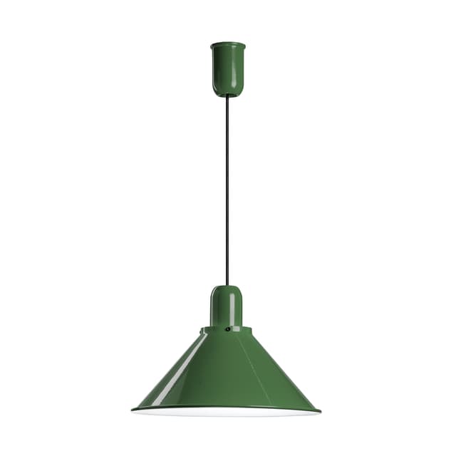 Lampa wisząca Reflex Stożek zielona, stal lakierowana, TAR - WYMIARY