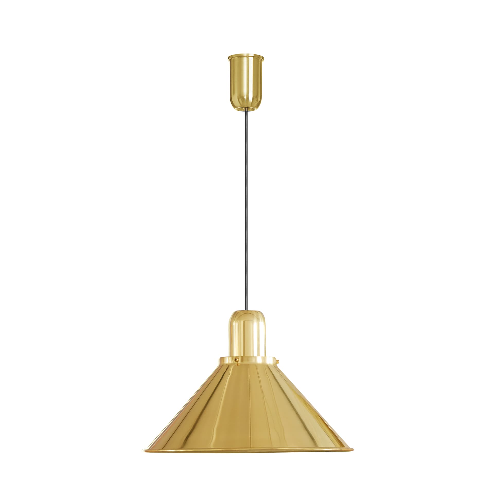 Lampa wisząca Reflex Stożek, mosiądz, TAR