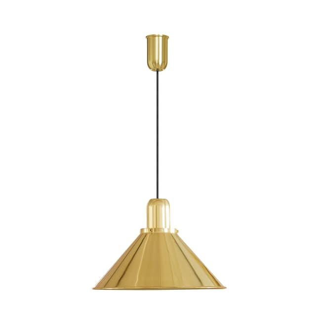 Lampa wisząca Reflex Stożek, mosiądz, TAR - WYMIARY