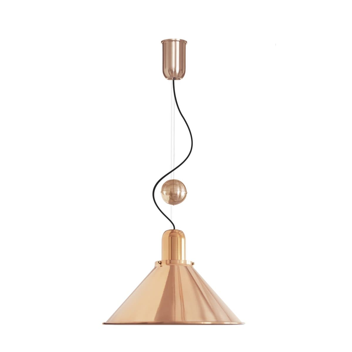Lampa wisząca Reflex Stożek z regulacją wysokości miedziana, miedź, TAR