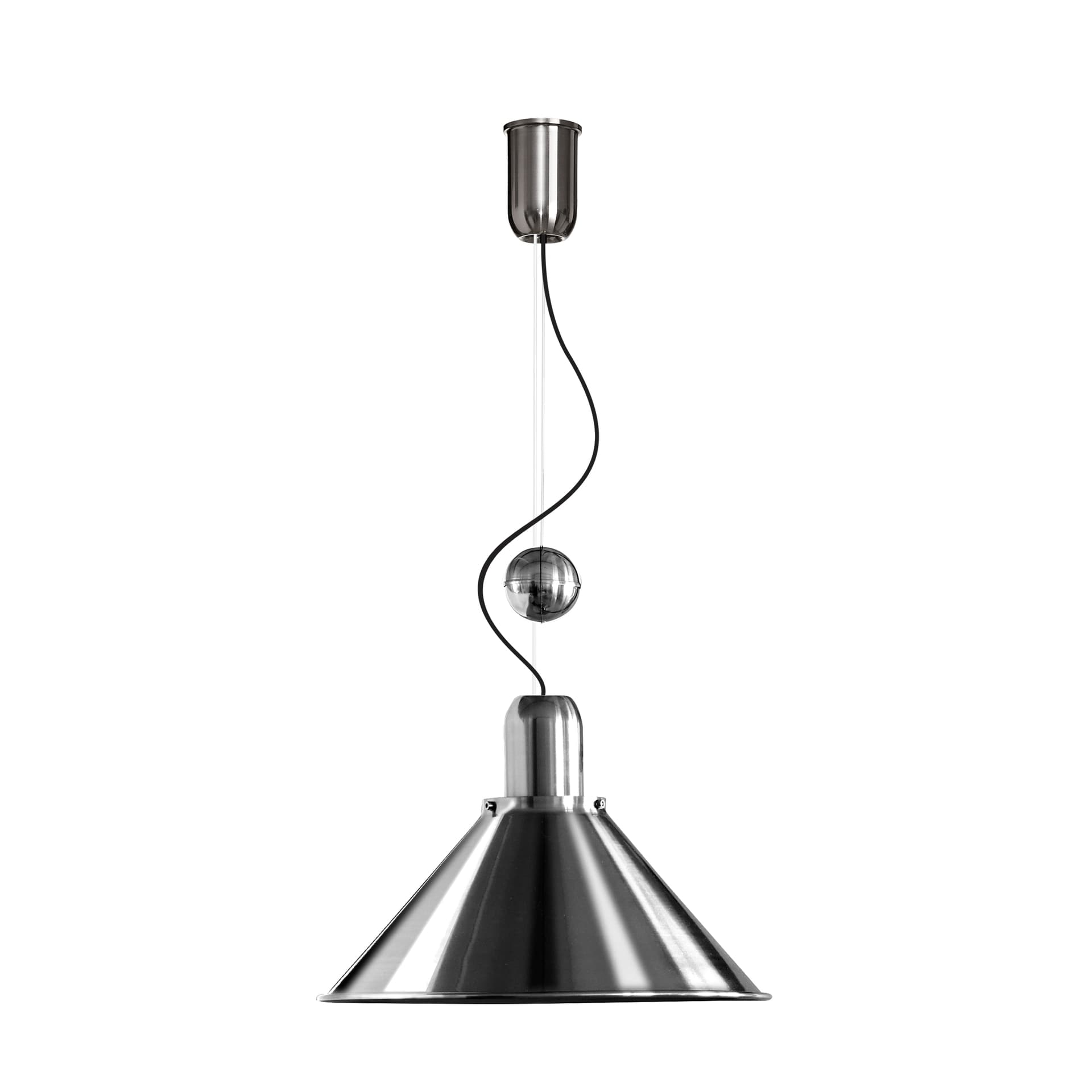 Lampa wisząca Reflex Stożek z regulacją wysokości stalowa, stal, TAR