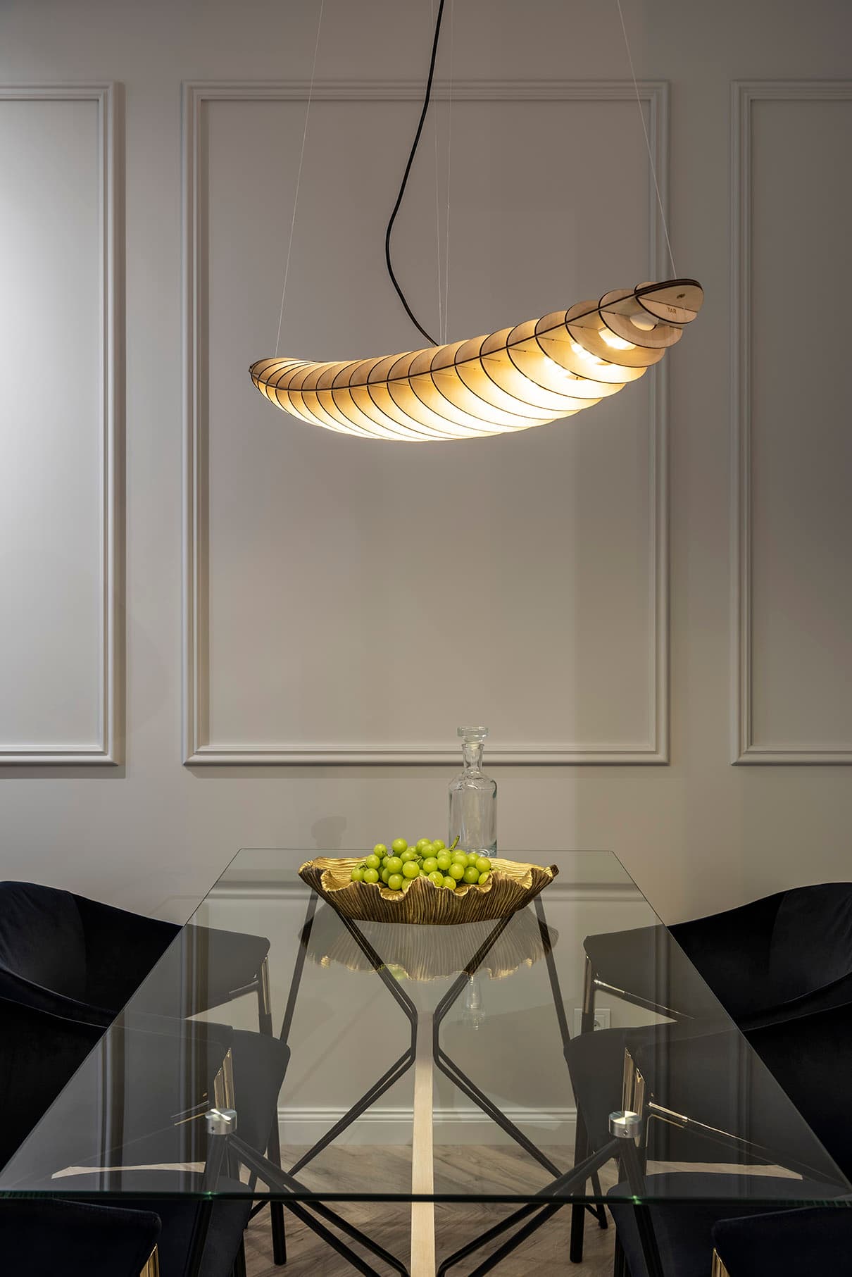Lampa wisząca Zeppelin Led 90 cm, naturalna brzoza, TAR - 344266