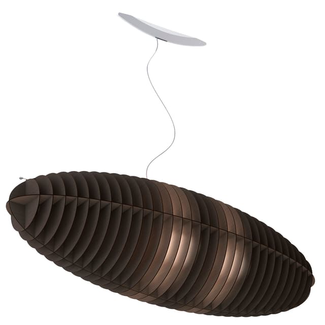 Lampa wisząca Zeppelin Round 150 cm czarna, sklejka brzozowa, TAR - WYMIARY