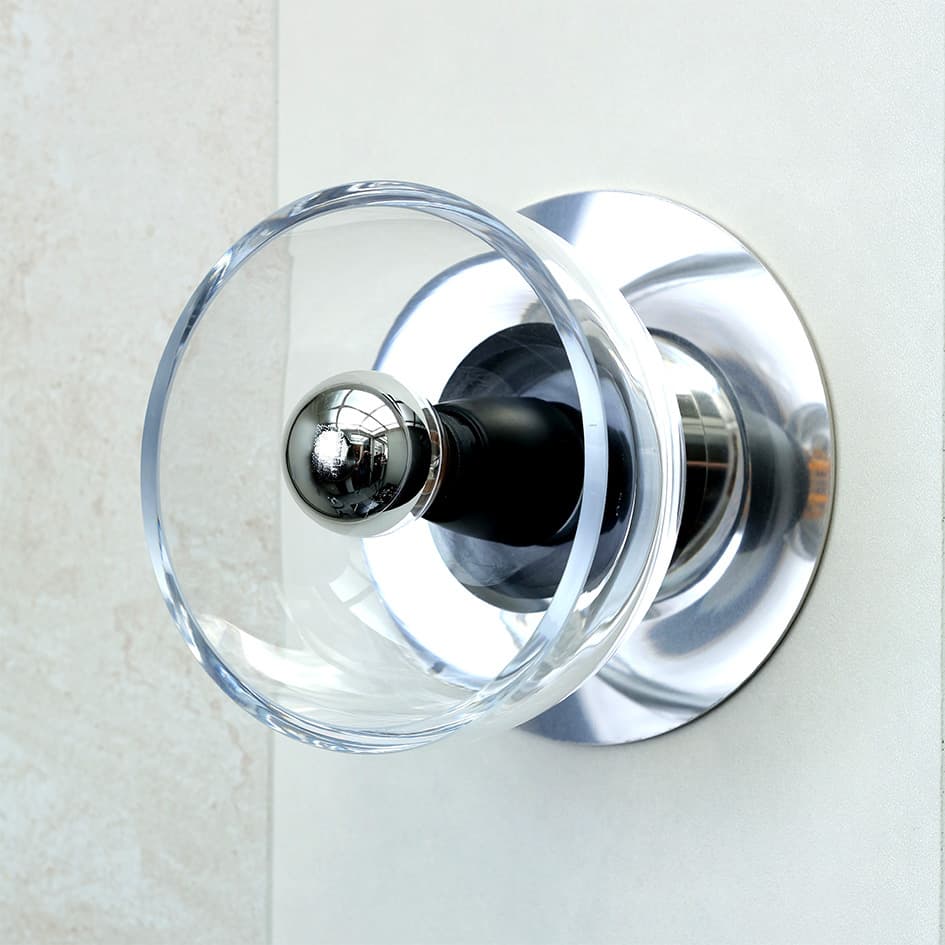 Kinkiet Avocado Wall srebrna, stal, TAR - 344509