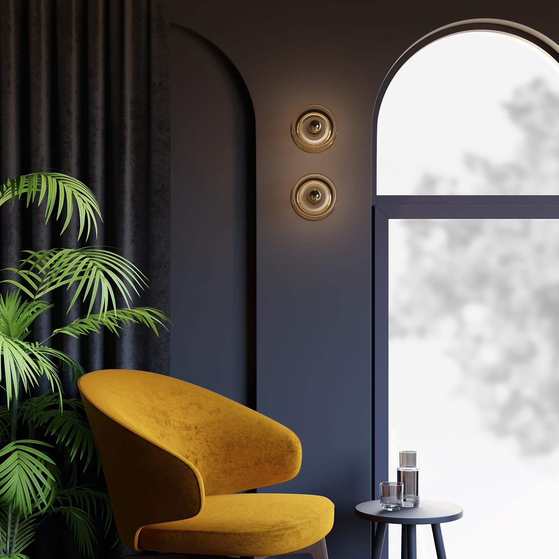 Kinkiet Avocado Wall złota, TAR - 344504