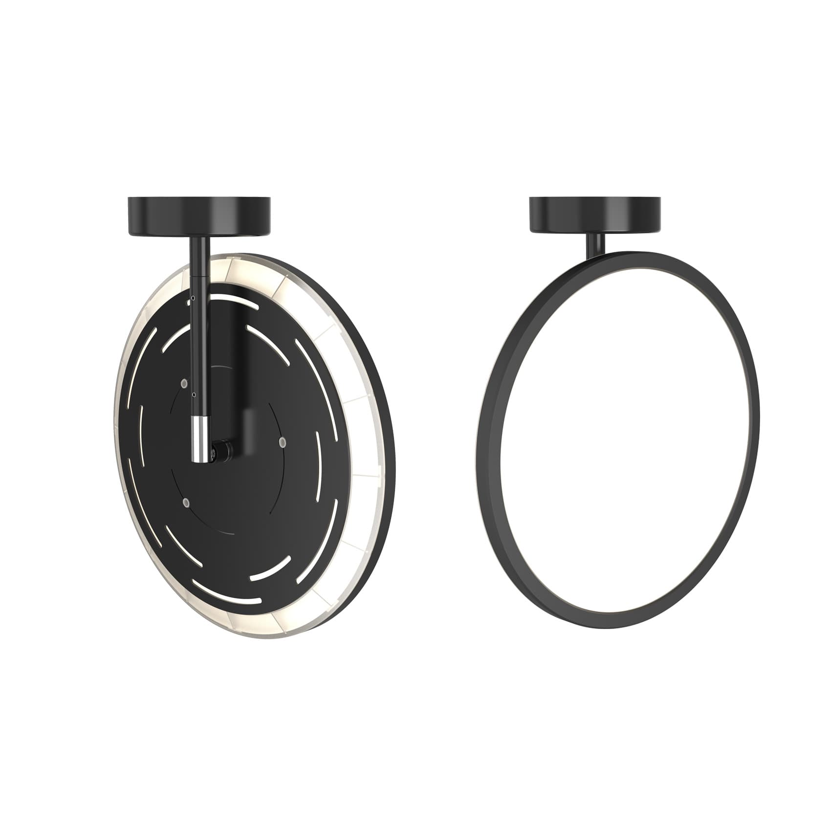 Adjustable ceiling lamp Matrix Tech ⌀30 black, steel, TAR - 344465