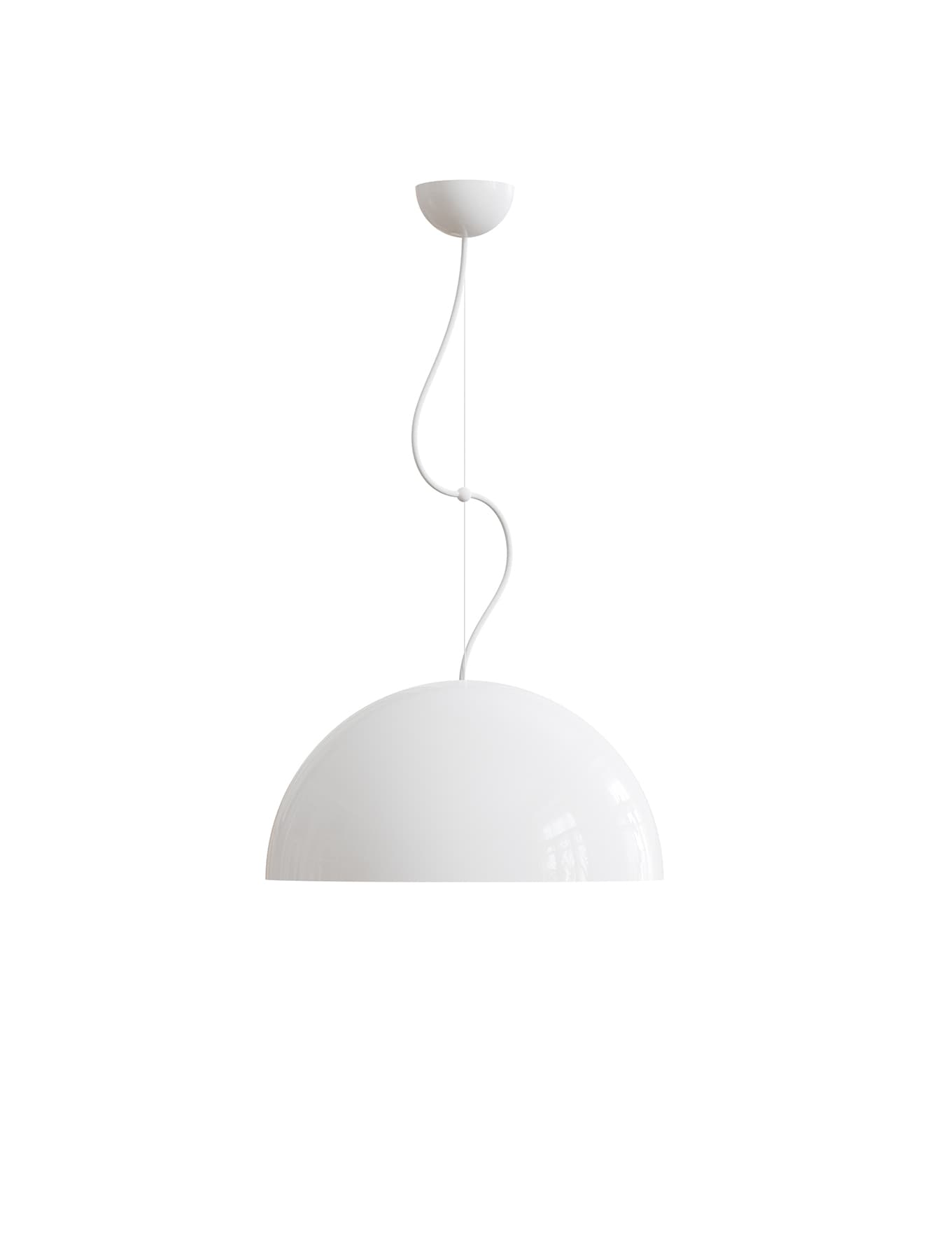Pendant lamp Cocco Hemisfera ⌀40 grey, steel, aluminum, TAR - 344611