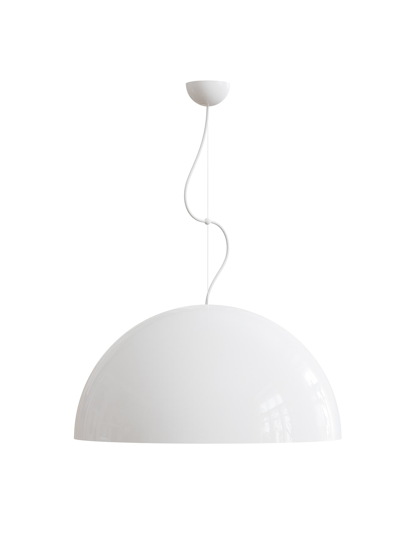 Pendant lamp Cocco Hemisfera ⌀60 white, metal, TAR