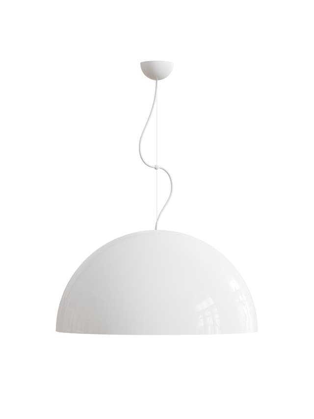 Pendant lamp Cocco Hemisfera ⌀60 white, metal, TAR - DIMENSION