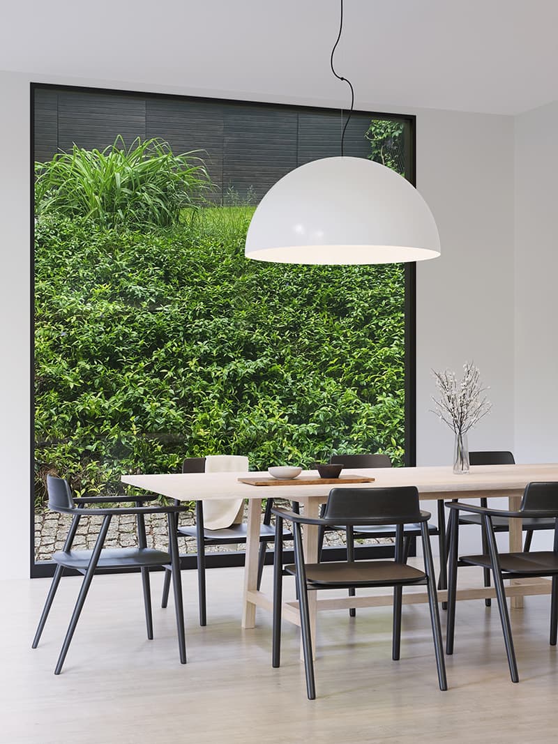 Pendant lamp Cocco Hemisfera ⌀60 white, metal, TAR - 344594