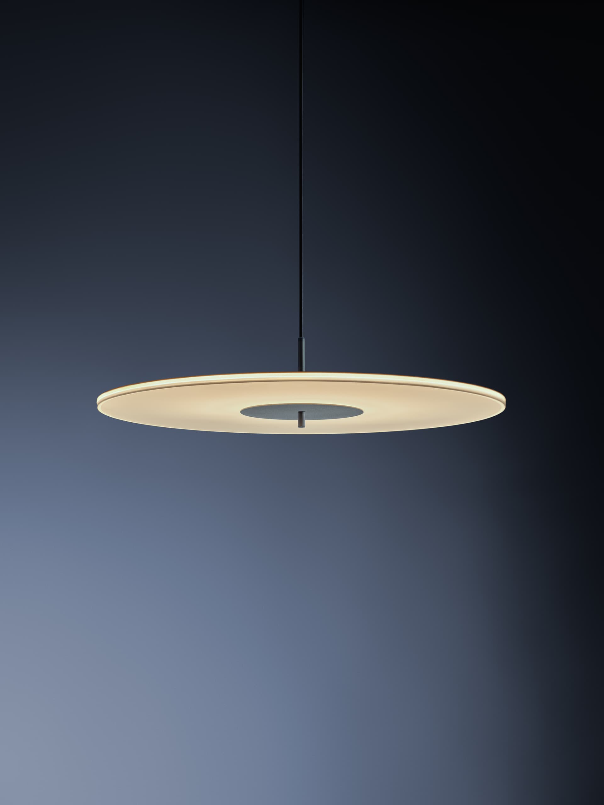 Pendant lamp Nova-570, smoked glass, taupe metal, TAR - 344553