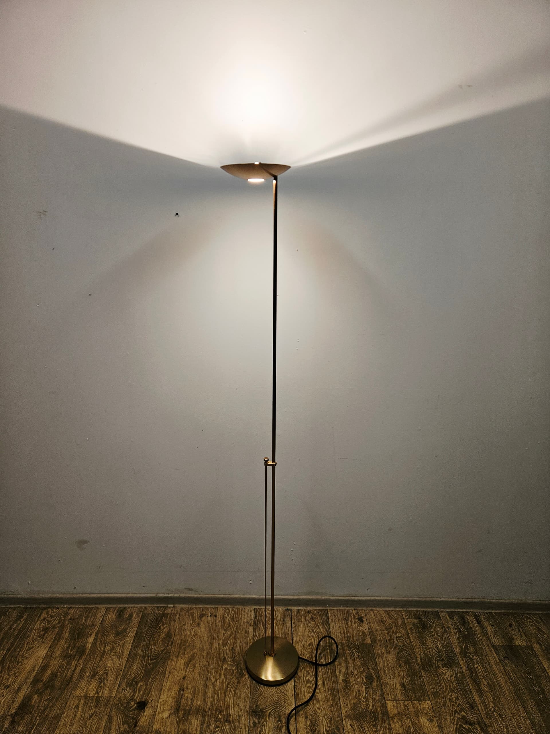 Floor lamp P-1129, brass gold, by L. Marelli, Estiluz - 345385